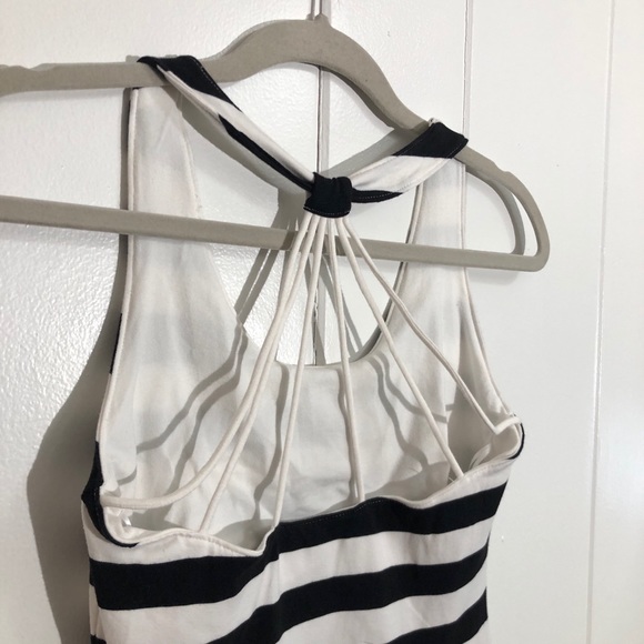 Guess Black and White Striped Dress - Picture 3 of 5